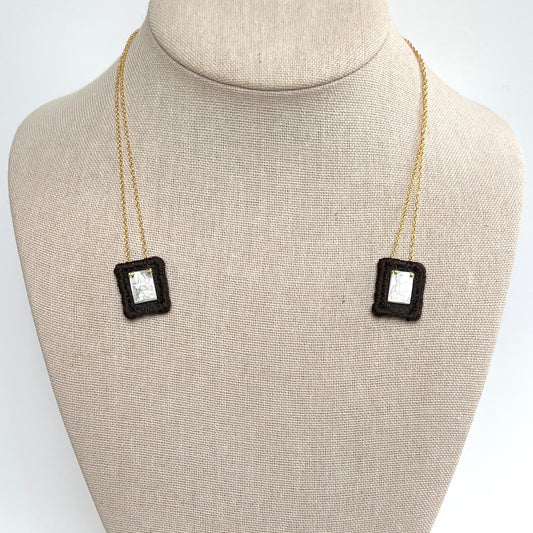 *Pre-Order* Brown Scapular Necklace