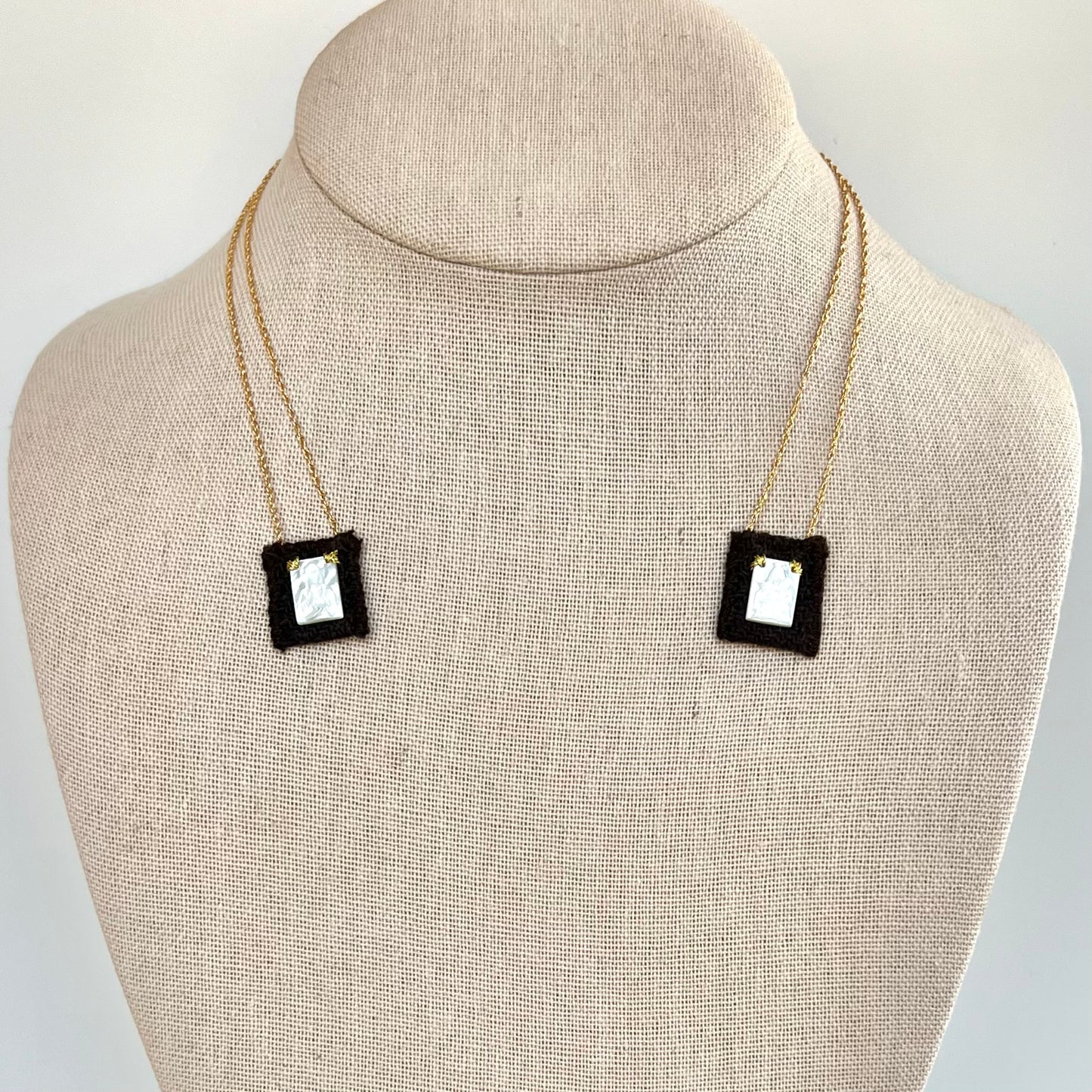 Brown Scapular Necklace