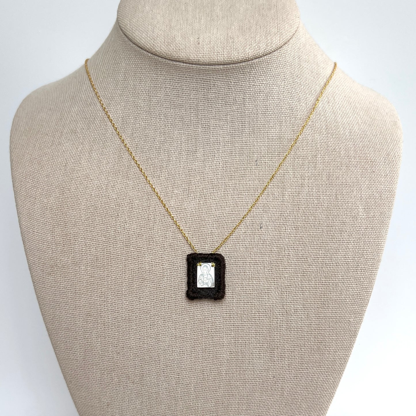 *Pre-Order* Brown Scapular Necklace