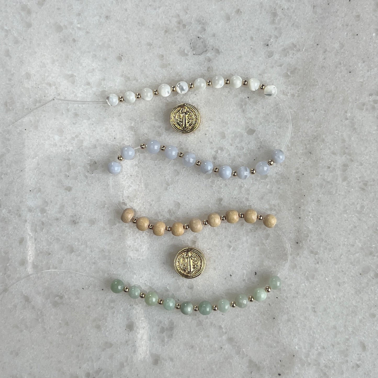 Saint Benedict Stretch Bracelet- Multiple Colors