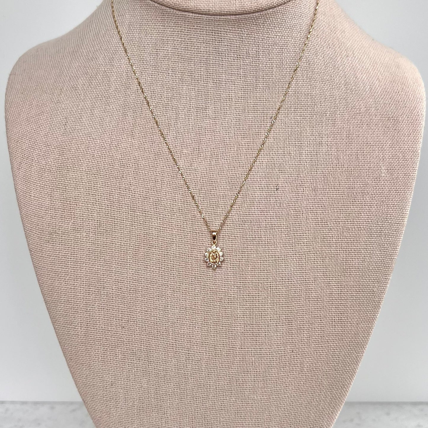 Our Lady of Guadalupe Necklace- 14K Solid Gold
